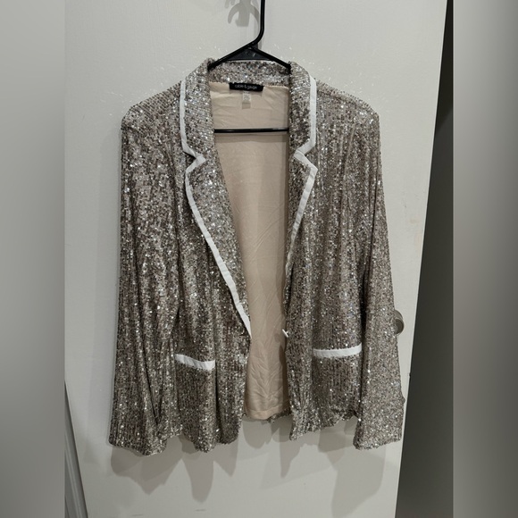 Cable & Gauge Sequin Blazer (XL) - Picture 4 of 6